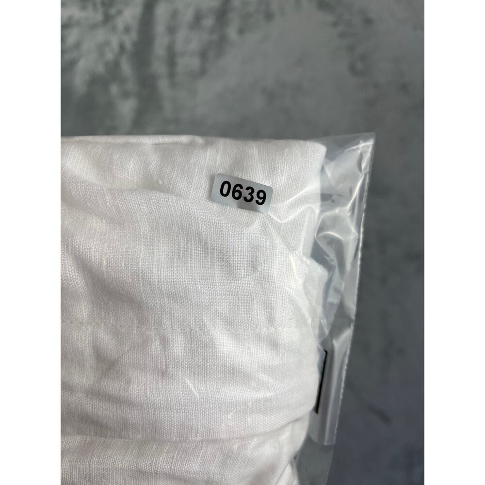 Madewell 100% Linen White Neale Shorts 12 Preppy Lagenlook Coastal Grandmother - Picture 14 of 16